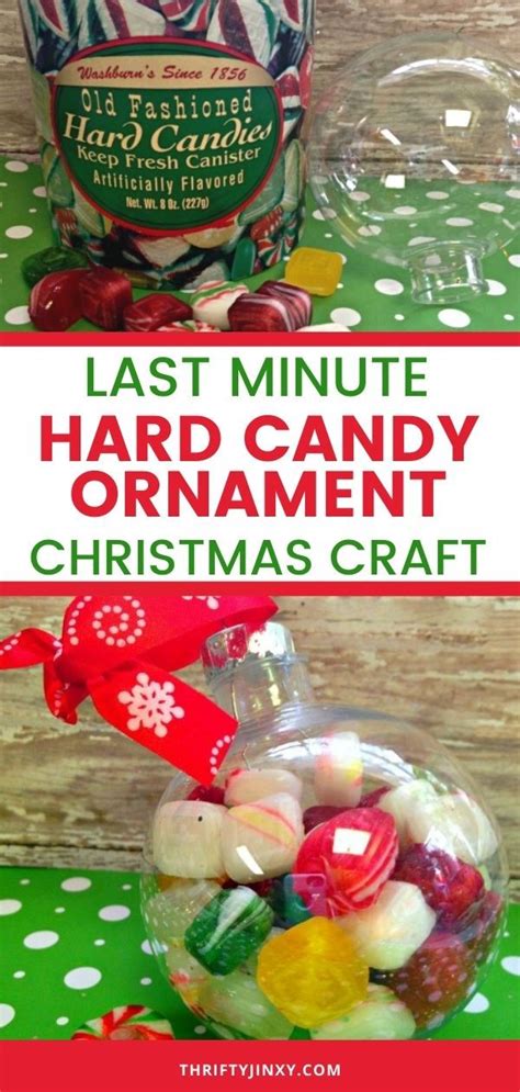 Easy Christmas Craft Hard Candy Ornament Easy Christmas Crafts Easy Diy Crafts Easy
