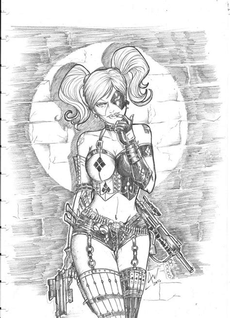 17 Best Images About Harley Quinn Drawing Ideas On