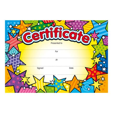 Bright Stars Certificates From Brainwaves Supplying Stickers Cert