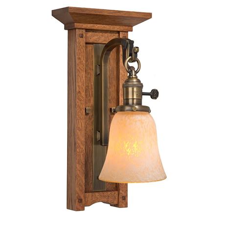 Tall Oak Sconce With Switch Shop By Styles Interior Lighting