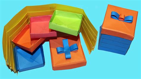 Magic T Box How To Make An Origami T Box Magic Paper T