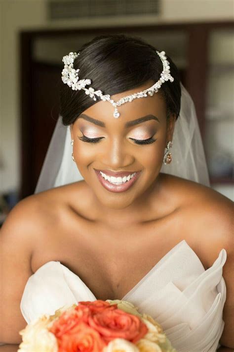 Pin By I Do Ghana On Bridal Makeup Black Brides Hairstyles Bride