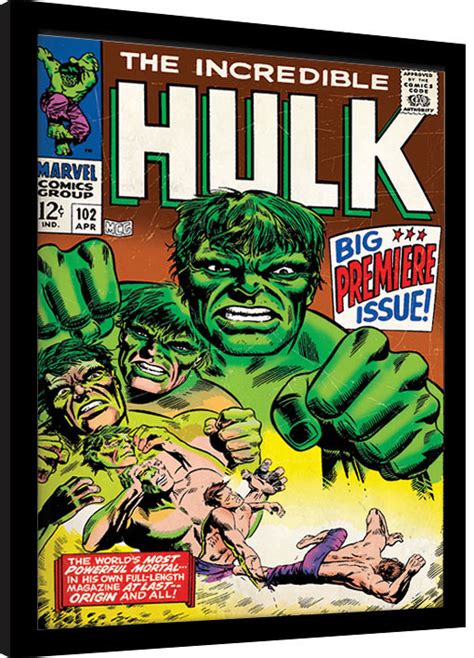 Hulk Comic Cover Framed Poster Buy At Europosters