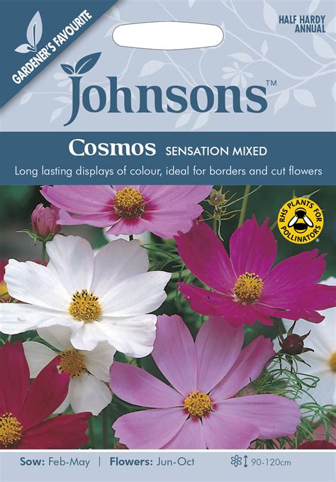 Cosmos Sensation Mixed Johnsons Seeds