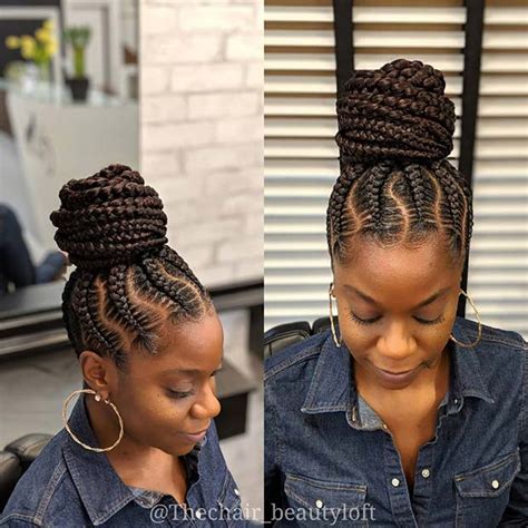 23 Braided Bun Hairstyles For Black Hair Page 2 Of 2