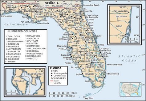 Historical Facts Of Florida Counties Guide Maps Of Florida