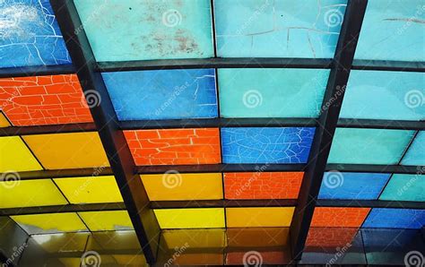 Glass Roof Stock Image Image Of Roofing Colored Texture 21921577
