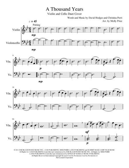 Activation…, atonement…, christ, comfort…, duty, earth/nature, enthusiasm, eternal life…, faith, fellowship, gathering of…, gospel, happiness…, hope, missionary work, obedience…, patience, pioneers strung out: A Thousand Years - Violin And Cello Duet By Christina Perri - Digital Sheet Music For Score,Set ...