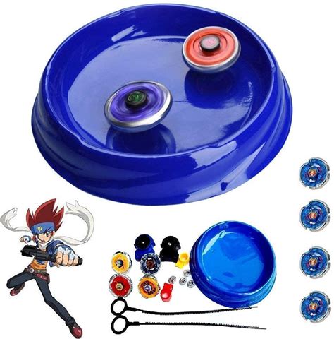 Buy 4 In 1 Metal Beyb Toy Set With Stadium And 2 Launchers 4 Blade Bey