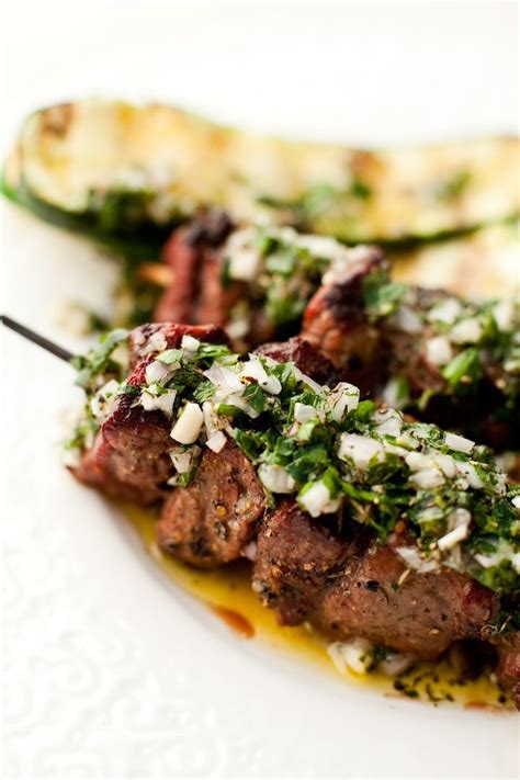 Preheat oven to 275f then line a baking sheet with aluminum foil or parchment. Beef Kabobs with Chimichurri Sauce — Taryn Cox The Wife