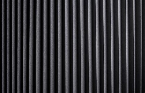 Premium Photo Black Striped Texture Ribbed Metal Background