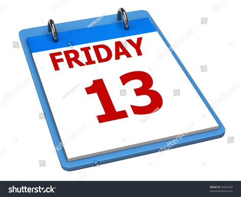 Friday The 13th Calendar Stock Photo 66863044 Shutterstock