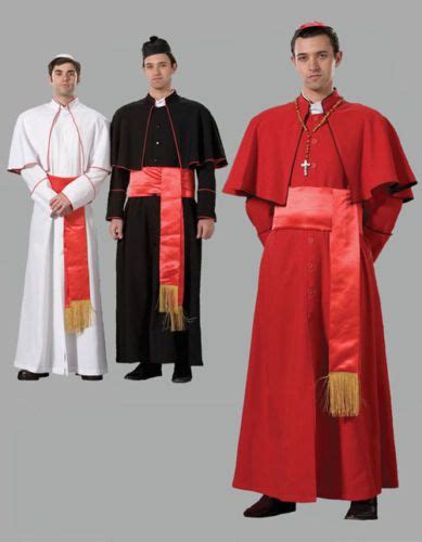 Deluxe Cardinal Pope Costume Priest Holy Church Catholic Religion