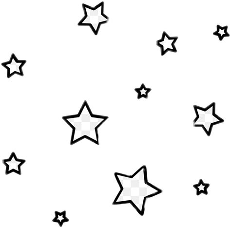 Aesthetic Stars Doodle Png Wallpaper Png