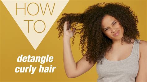 How To Detangle Curly Hair Superdrug Youtube