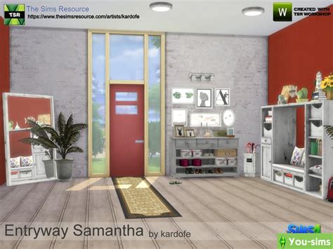 Open for links and stuff!!so here's how you take screenies using srwe! Скачать Прихожая Entryway Samantha от kardofe к Sims 4