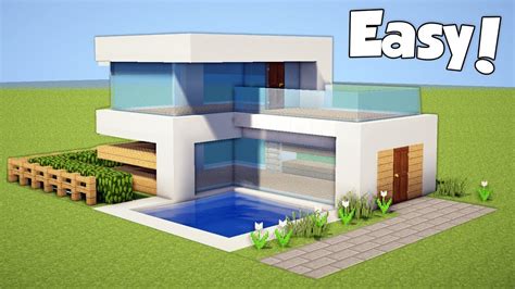 Jan 08, 2020 · this minecraft building style is easy to learn as most buildings are constructed with stone walls and wooden frames or roofs. Easy Minecraft Houses Nice Step By Step - Modern House