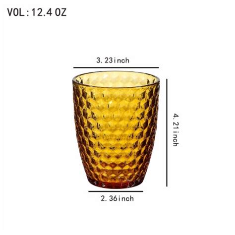 Colored Tumblers And Water Glasses Set Of 4 Multi Colors Drinking Glasses 12 Oz 4 Count Pack
