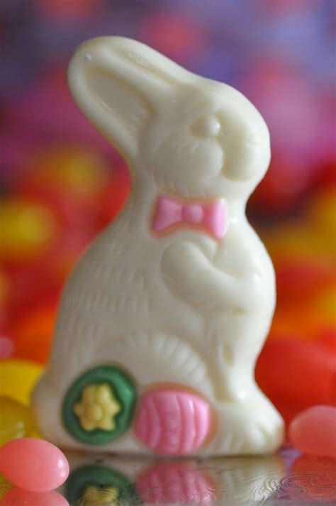 White Chocolate Easter Bunny Easter Blessings Chocolate Easter Bunny