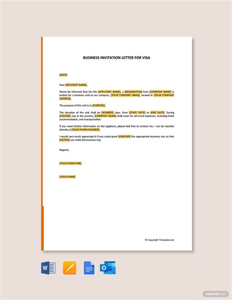 Invitation letters are letters you write to request people to meetings, formal occasions, or events. Free Business Invitation Letter for visa in 2020 | Business invitation, Lettering, Business template