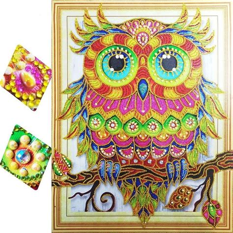 Special Serious Owl Diamond Art Kit Paint By Diamonds