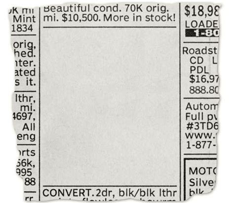 Blank Newspaper Ad Clipping Newspaper Template Wanted Ads Blank