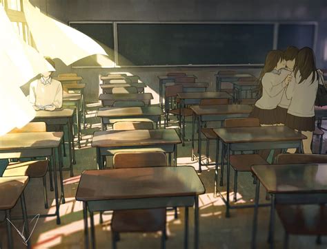 Anime Classroom Wallpapers Wallpaper Cave