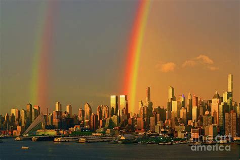 Double Rainbow Nyc Cityscape Photograph By Regina Geoghan
