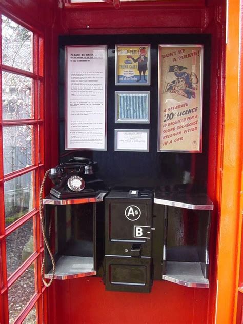 The Inside Of An Old Telephone Box Telephone Booth English