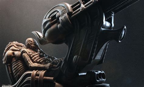 New Transmission Sideshows Hr Giger Alien Space Jockey Maquette
