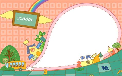 Download School Theme Powerpoint Background Templates And By