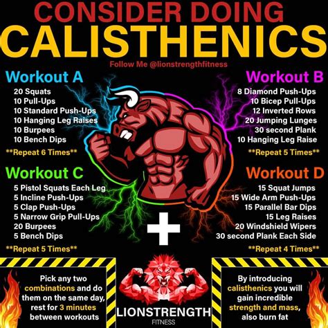 calisthenics workout plan for beginners 6 month calisthenics program artofit