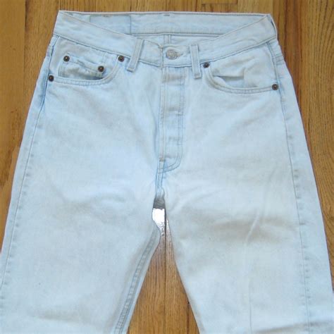 Vintage Levis 501 Light Blue Denim Jeans Made In Usa