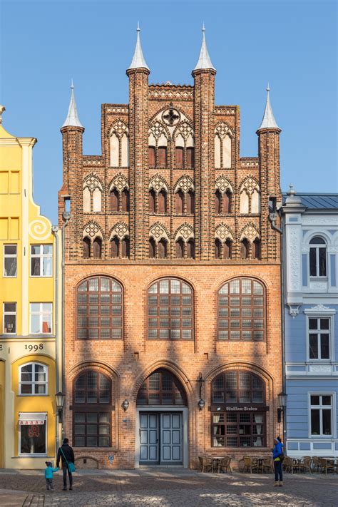 The Brick Gothic Wulflamhaus In Stralsund Germany Before 1358