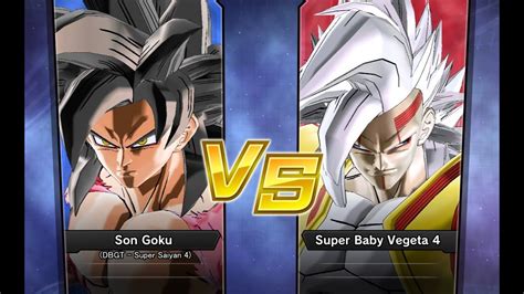 Xenoverse 2 Requested Match Pc Goku Super Saiyan 4 Vs Super Baby