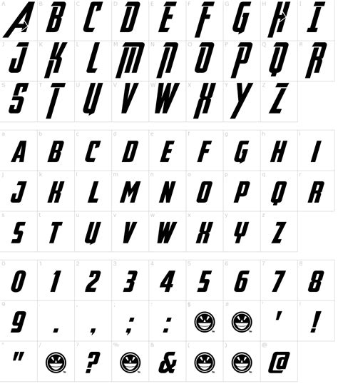 Free Avengers Font Download Lodwith