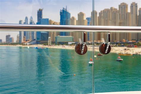 Vistas A La Playa De Jumeirah Beach Residence Dubai Imagen De Archivo