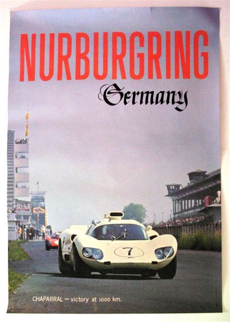 Vintage Original Nurburgring Germany Chaparral Victory At 1000 Etsy