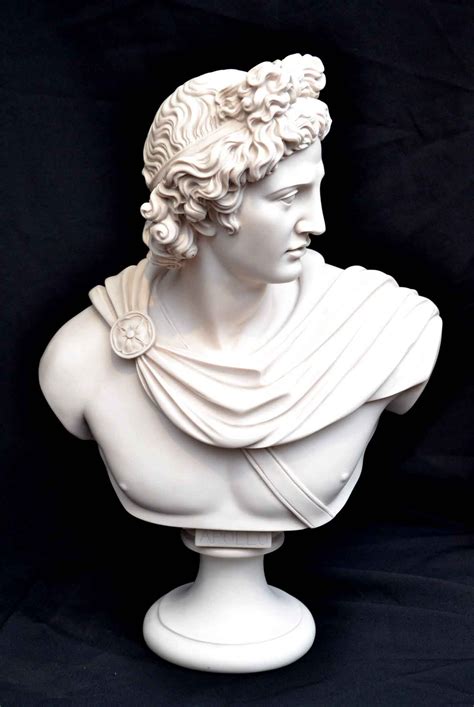 Stunning Marble Bust Of Greek God Apollo Greek Mythology Statue