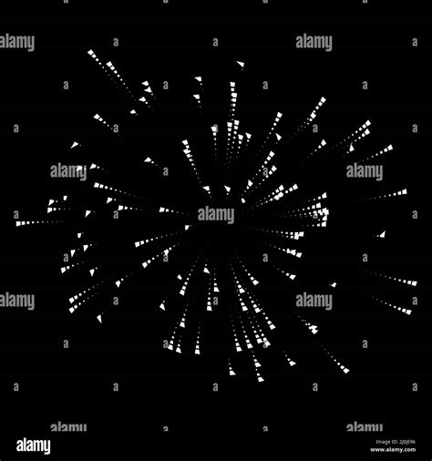 Random Dots Circles And Polkadots Spreading Radiating Confetti