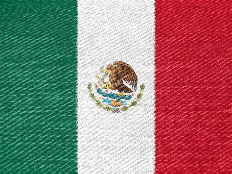 Mexikanische Flagge 002 Hintergrundbild