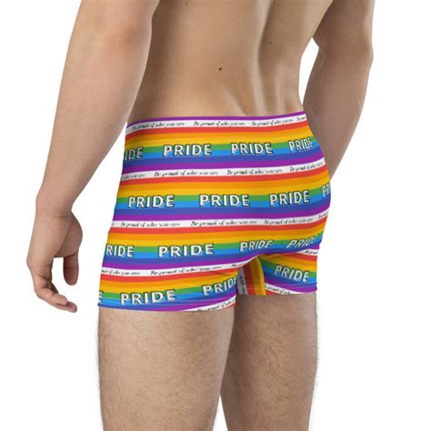 Gay Pride Flagge Boxer Briefs Regenbogen Flagge Unterwäsche Etsy