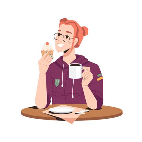 Woman Eating Cupcake Illustrations Royalty Free Vector Graphics And Clip Art Istock