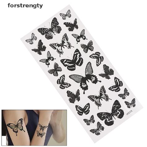 Hot Sheet Waterproof Temporary Tattoo Sticker D Butterfly Fake Tattoo Leg Arm Art