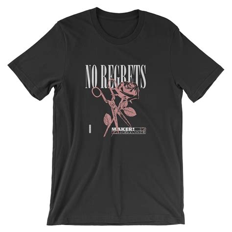 No Regrets T Shirt Design Tshirt Factory