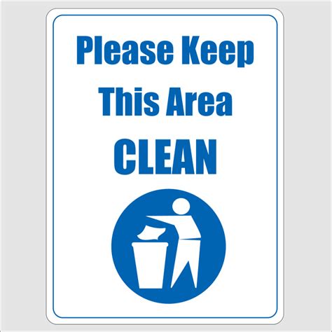 Please Keep Clean Sign Malayfara