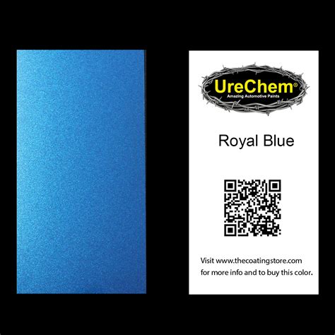 Royal Blue Color Chip Sample Swatch