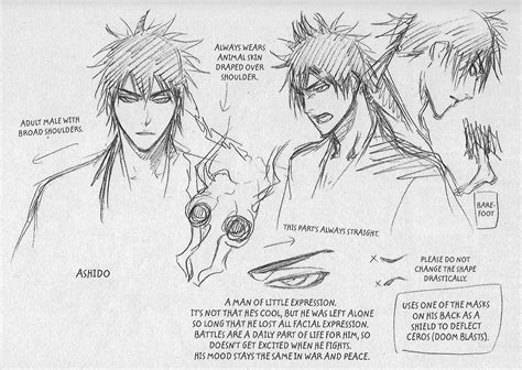 Original Concept Sketch Of Ashido Kanō From Bleach Manga
