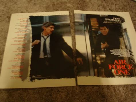 Air Force One 1997 Oscar Ad Harrison Ford As Us President James