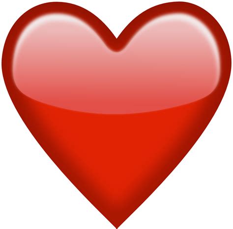 Emoji Red Heart Png Clipart